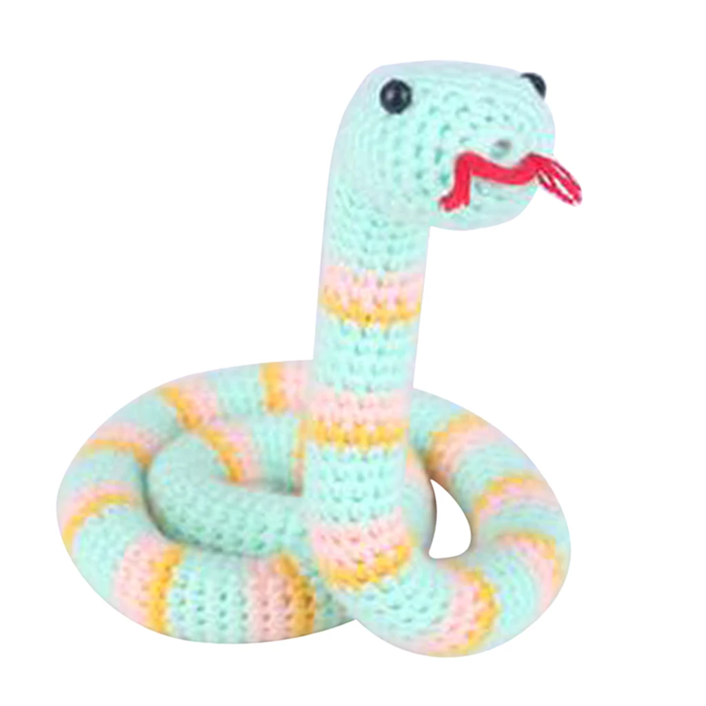 Cartoon Snake Crochet Doll Kit for Adults Learn to Knitting Stuffed Toy