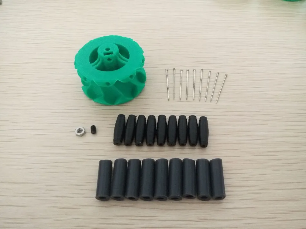 

1pcs 3D Printer Printing Robot DIY Mecanum Rubber Omni Wheel Self-Made Intelligent Obstacle Avoidance Car Mecanum 44mm DIY Toy