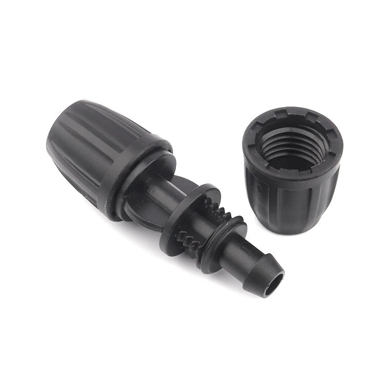 50pcs 8/11 9/12mm Irrigation Pipe Lock Nut Connectors Hi Quality Farm