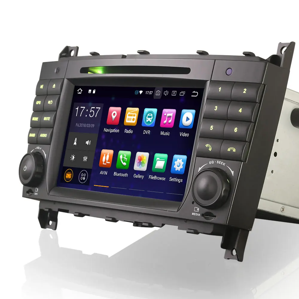 7 &quotAndroid 9 0 OS автомобильный DVD Мультимедиа Навигация GPS радио для Mercedes Benz clk класс