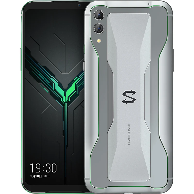 Xiaomi Black Shark 2 с глобальной версией, 8 ГБ, 128 ГБ, игровой телефон Snapdragon 855, четыре ядра, 6,39 дюйма, AMOLED экран, мобильный телефон, камера 48 МП - Цвет: Frozen Silver