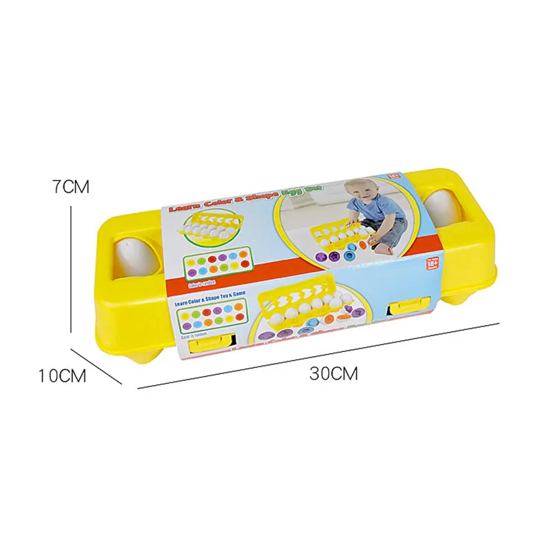 12Pcs/ Set Color Matching Egg Toy Children Educational Color & Shape Recognition Skills Learning Toy for Toddler 12Pcs/ Set Color Matching Egg Toy Children Educational Color & Shape Recognition Skills Learning Toy for Toddler
