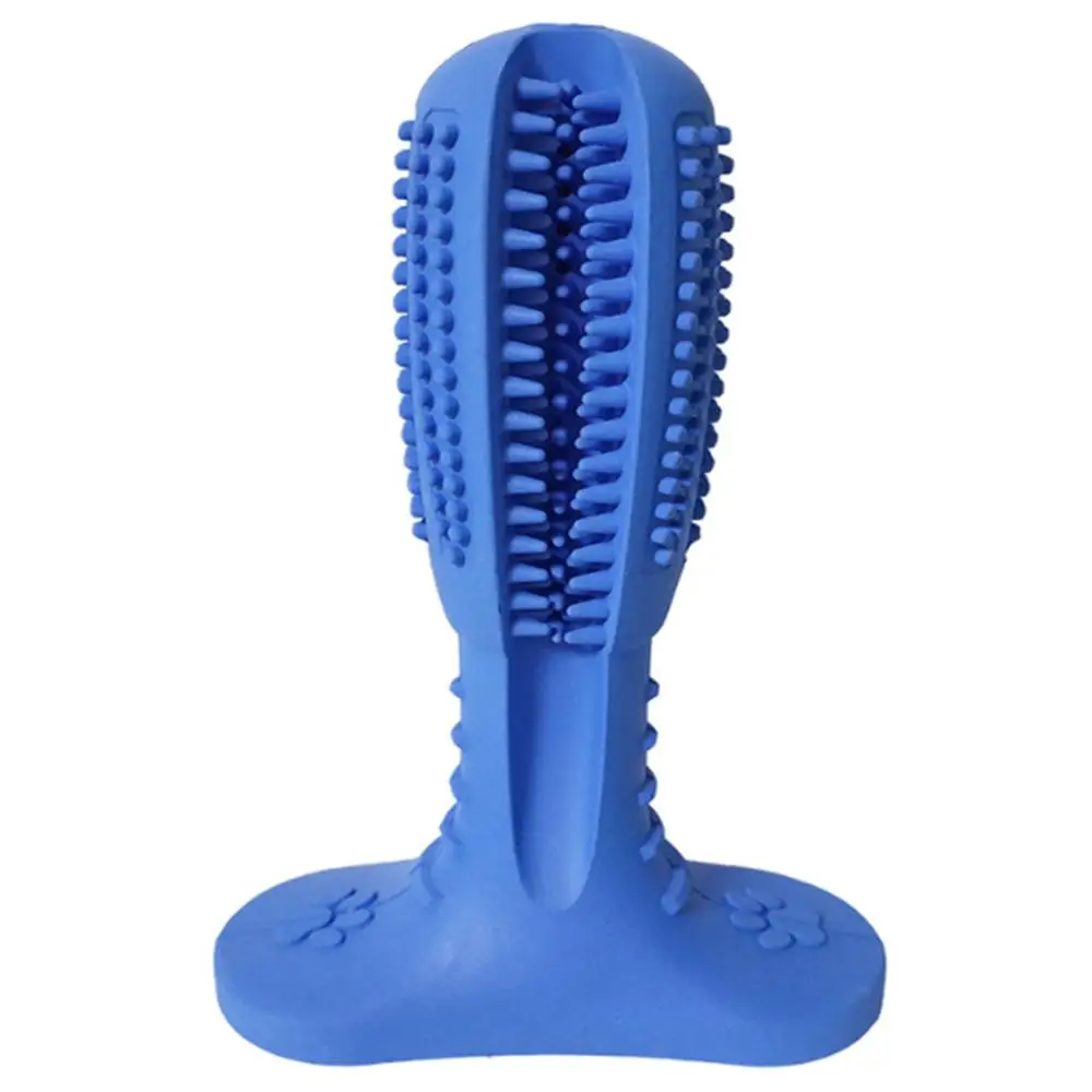 

Dog Toothbrush Tooth Cleaning for Small Dog Pets Rubber Stick Toothbrush Dental Chews Bite Toys