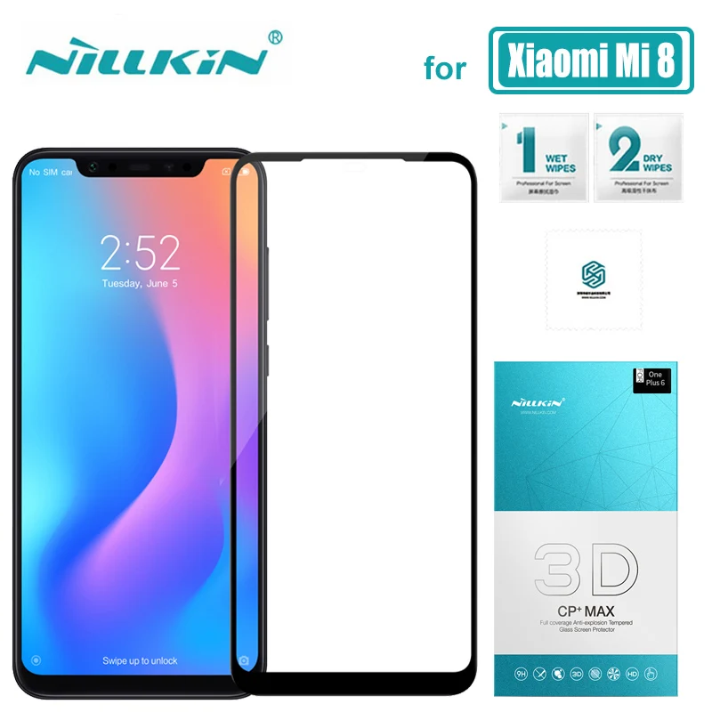 Pаспродажа Xiaomi mi 9 mi 8 стекло Nillkin CP + Max полное покрытие 3D Закаленное стекло протектор экрана для Xiaomi mi 9 mi 8 mi 9 mi 8 SE стекло Nilkin