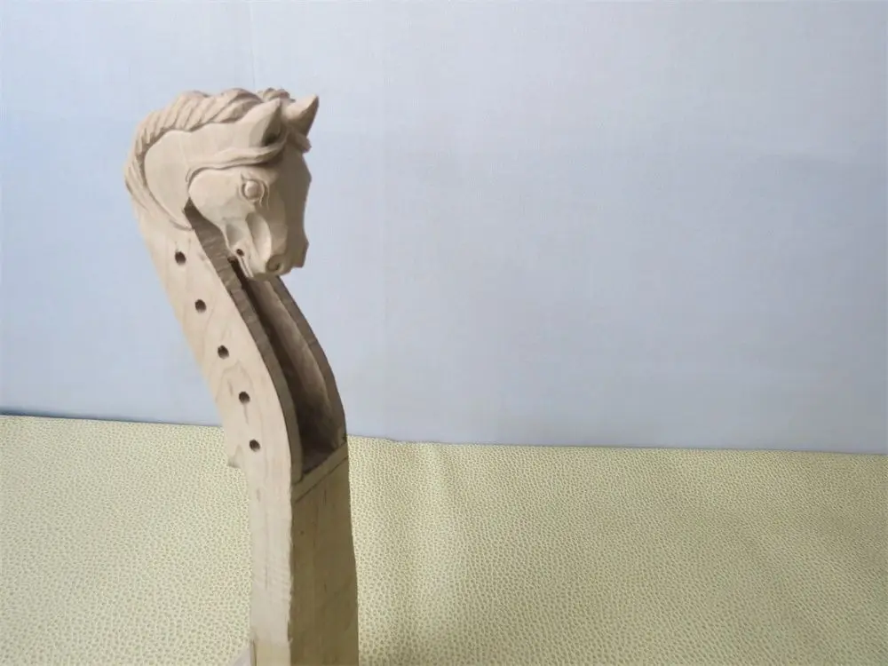 1pcs High quality hand carved 5 string white violin Horse head 4/4in