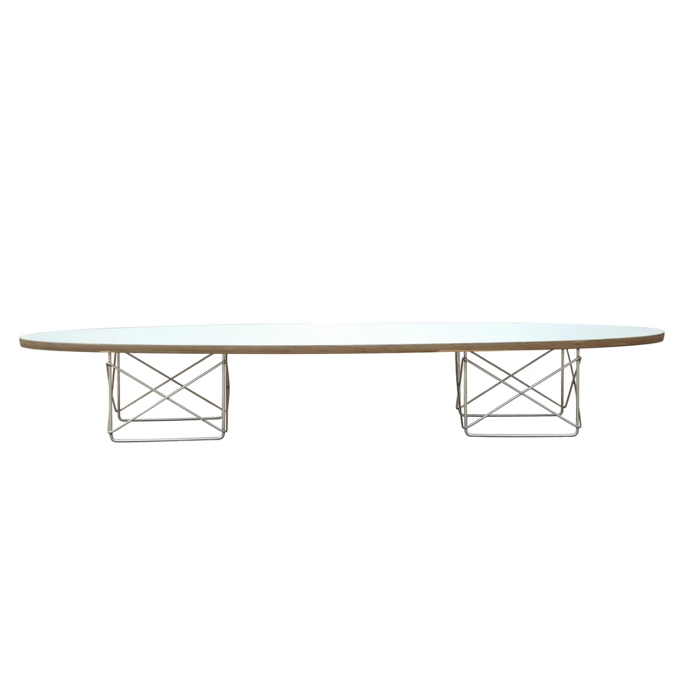 Fine Mod Imports Wire Wood Coffee Table, White (2)