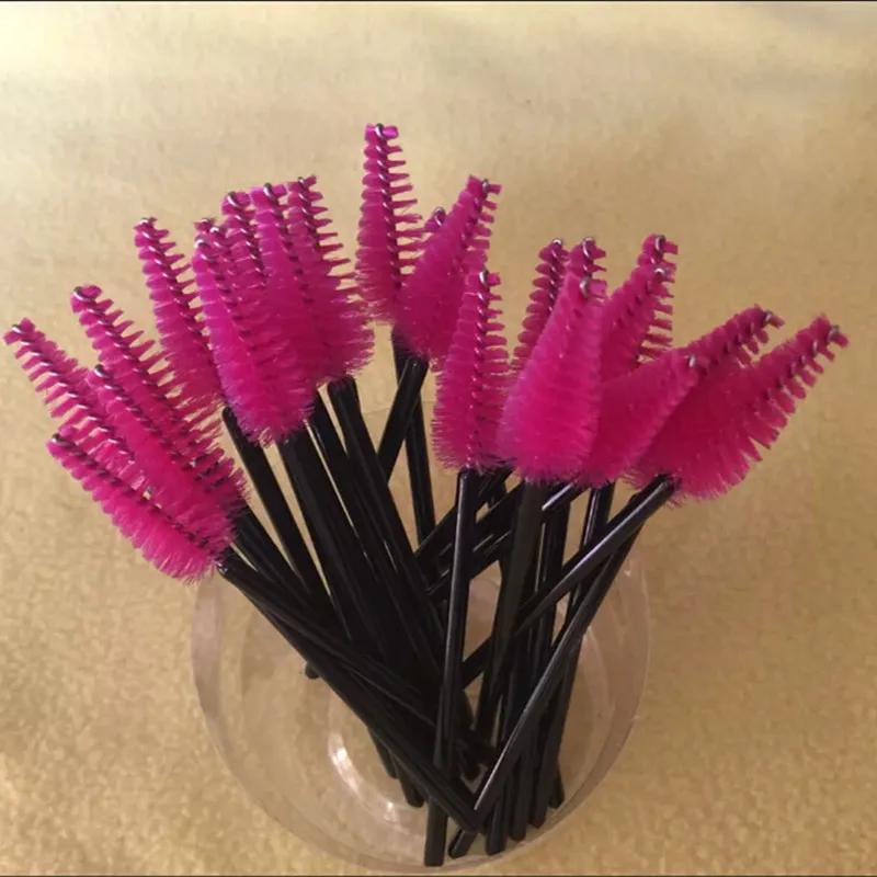 

Wholesale 500 Pcs/ Lot Disposable Eyelash Brushes Make-up tools Applicators Brush Mascara Wand Cosmetic Tool Free Shipping
