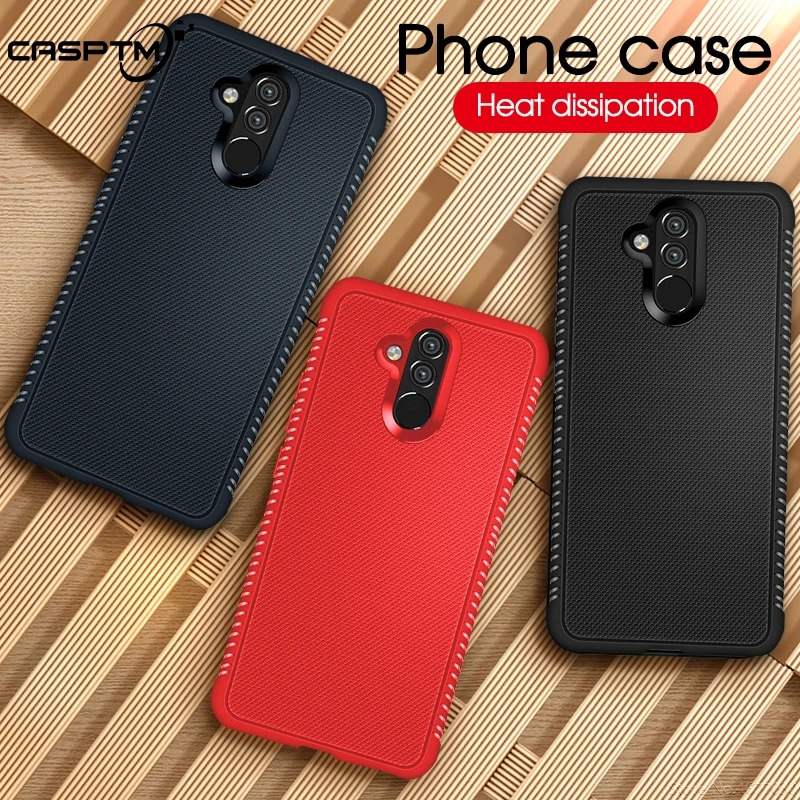 

Shockproof Soft TPU Case For Huawei Mate 20 Lite P20 Pro P Smart Plus Heat Dissipation Slim Silicone Cover Case Matte Phone Capa