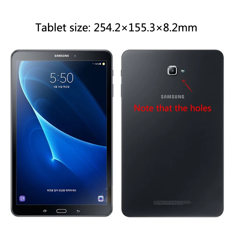 Для Samsung Galaxy Tab A 10 1 2016 T580 T585 T580N T585N Bluetooth клавиатура портфель Folio чехол из