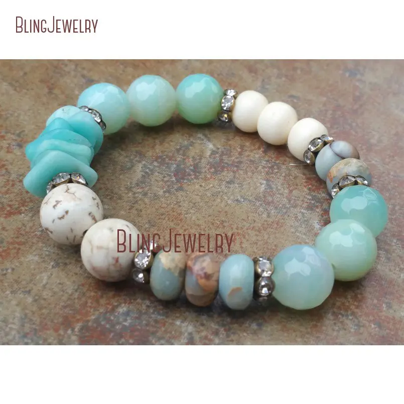 20180409-BM12103-Beach Vibe Multi Stone Bracelet Yoga Bohemian Bracelet Stacking Bracelet Beachy Glam Jewelry_1