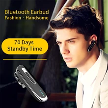 YMY Earphones Headphones Handsfree Bluetooth Headset Ear Hook Cordless Headphone With Mic for Car Wireless Earbud
