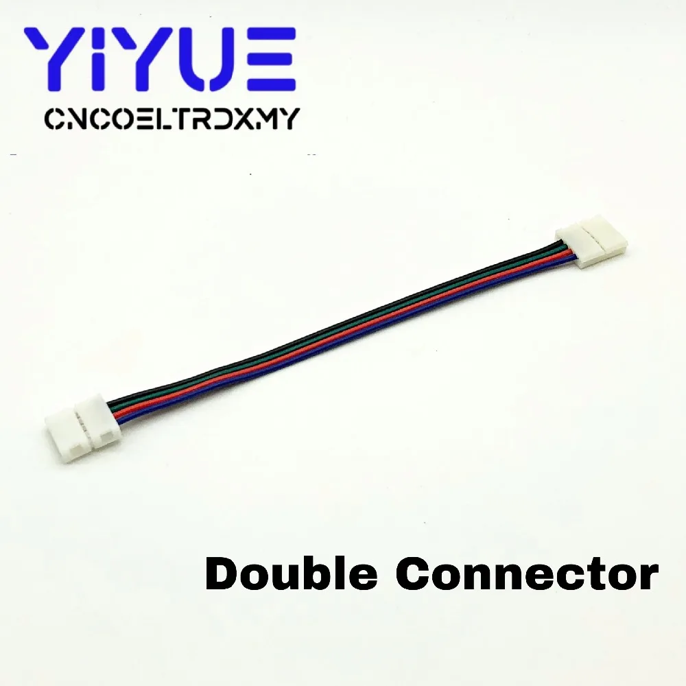 RGB LED Strip Connector 4pin 10mm Free Welding Connector 5pcslot for RGB 5050 LED Strip (3)
