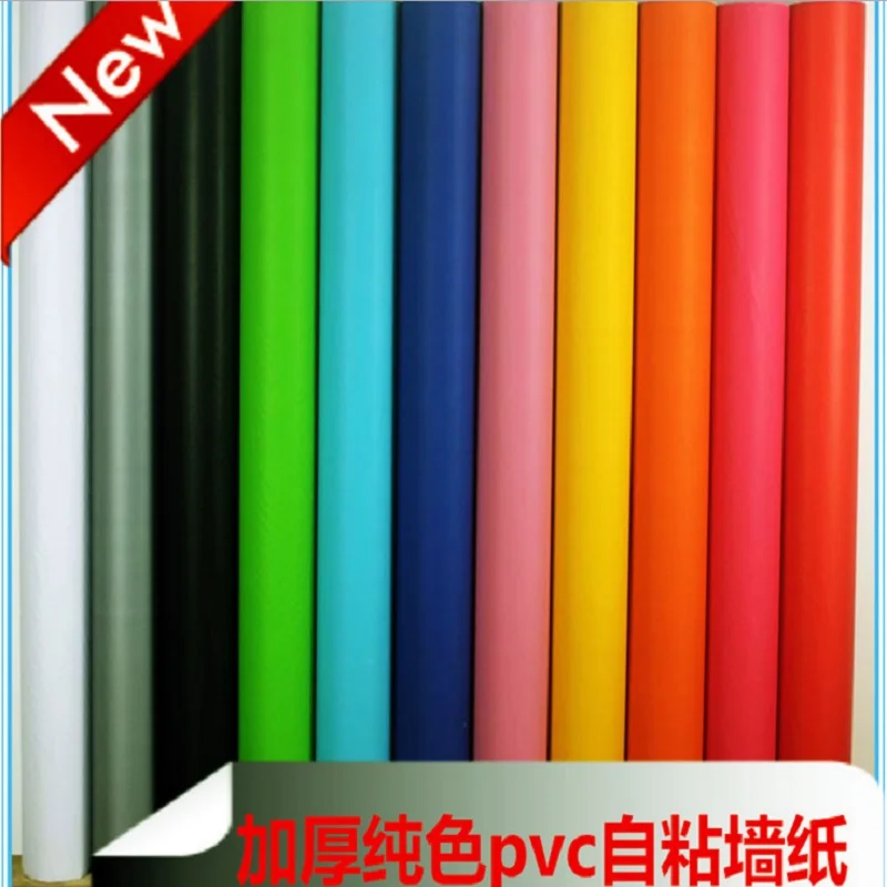 

60 cm wide Hot PVC vinyl wallpaper nursery school dormitory post-it note lettering renovation pure color self-adehsive stickers