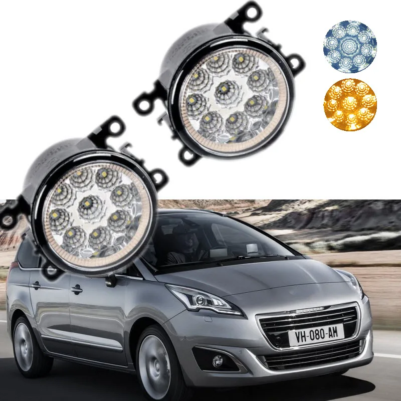 Car Styling For Peugeot 5008 2009 2017 9 Pieces Leds Chips LED Fog