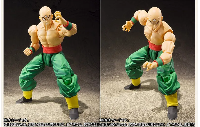 Аниме Dragon Ball Z Tien Shinhan& Chiaotzu подвижная ПВХ фигурка Коллекция Модель Детская игрушка кукла 16 см