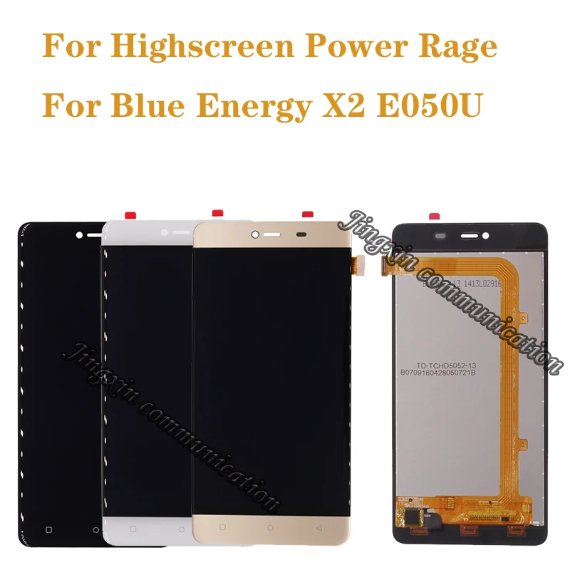 

5.0 inch For Highscreen Power Rage display + touch screen digitizer replaces Blue Energy X2 E050U LCD repair parts Free shipping