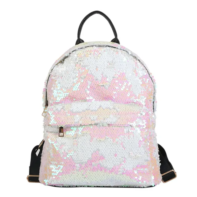 Women's Glitter Sequined Backpack Fashion Bling Shinning Small Knapsack