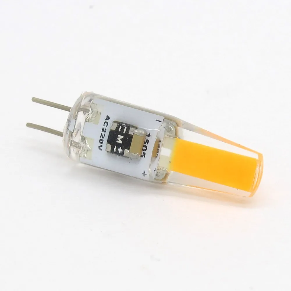 10 шт силиконовый светодиодный G4 лампочка 6W COB SMD AC 220V Заменить галогенный светильник Теплый Холодный белый энергосберегающий