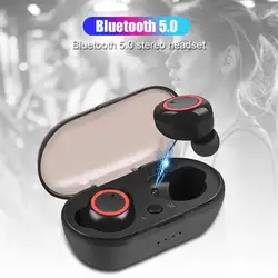 WY-K18 мини Беспроводной Bluetooth наушники V5.0 Беспроводной наушники бас стерео Водонепроницаемая bluetooth-гарнитура с микрофоном для смартфонов