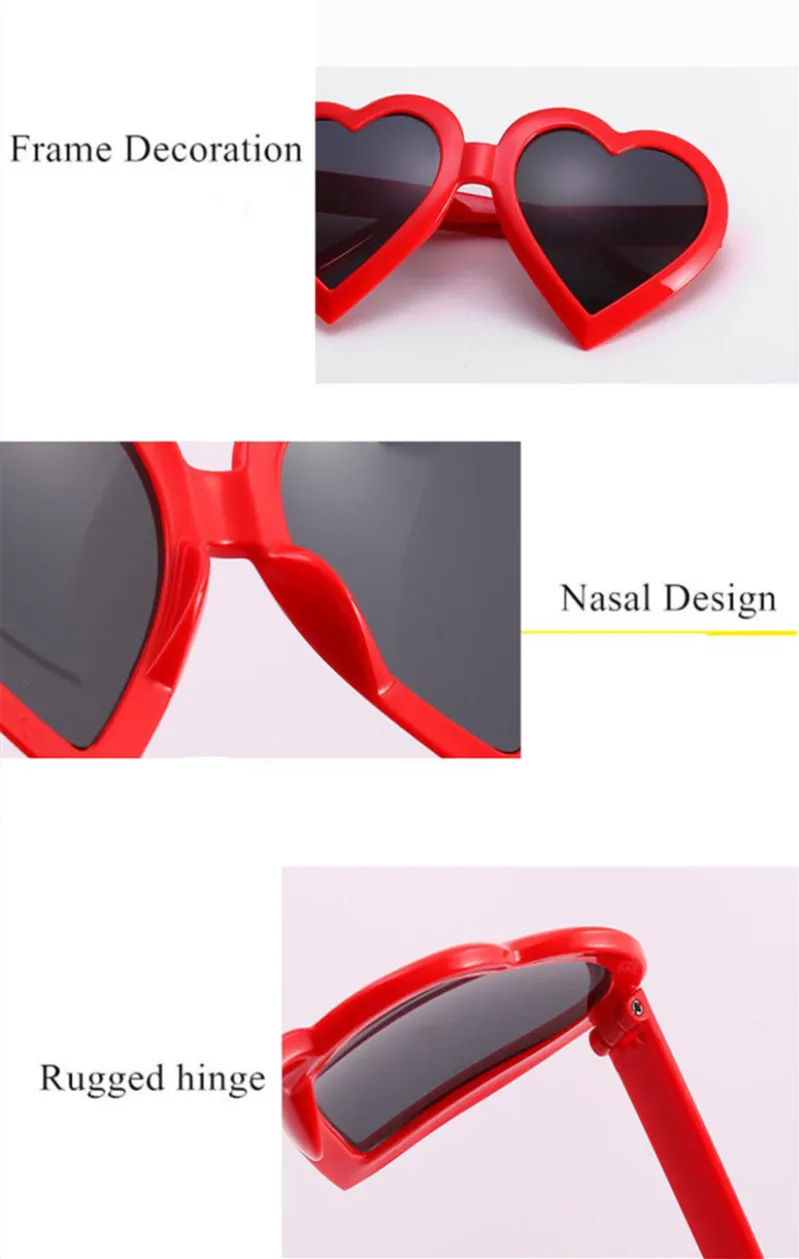 Женские винтажные солнцезащитные очки Oculos Lentes De Sol Mujer в форме сердца стиле ретро