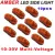 10 pz Giallo luce Rimorchio Lampade 12 v 24 v Camion Rimorchio Lato Giallo Accendere La Luce LED Indicatore Lampada di Liquidazione 20 pz Viti