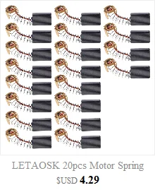 LETAOSK Новые 10 шт. угольные щетки провода Генератор универсальный Электрический двигатель щетки Замена 4,5x6,5x20 мм