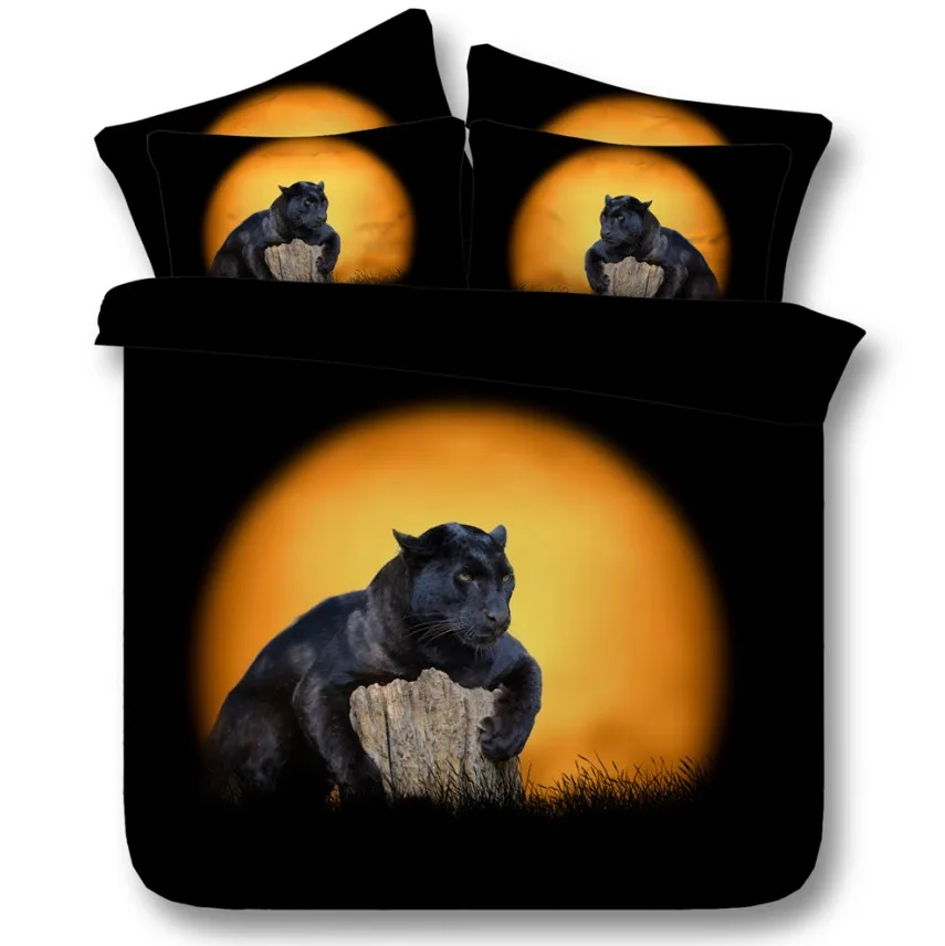 Moon Animal Black Panthers Comforter Bedding sets Panther duvet cover