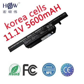 

HSW 11.1V 62.16WH battery for Hasee K610C K650D K570N K710C K590C K750D Clevo W650S W650BAT-6 bateria kku