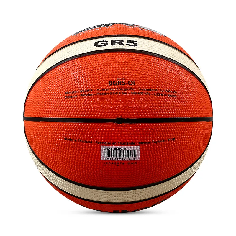 original molten basketball ball GR5-OI High Quality Genuine Molten rubber Material Official Size5 Free With Net Bag+ Needle