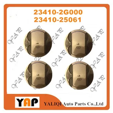 

STD G4KA G4KD Engine Piston For FitHYUNDAI KIA YF K4 K5 IX35 NFC NF G4KA G4KD 2.0L L4 16V 23410-2G000 23410-25061 2009-2015