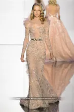 2016 Zuhair Murad Design Abendkleid Luxus Nixe Langarm Kleider Cocktail Party Robe De Soiree MY1109-25