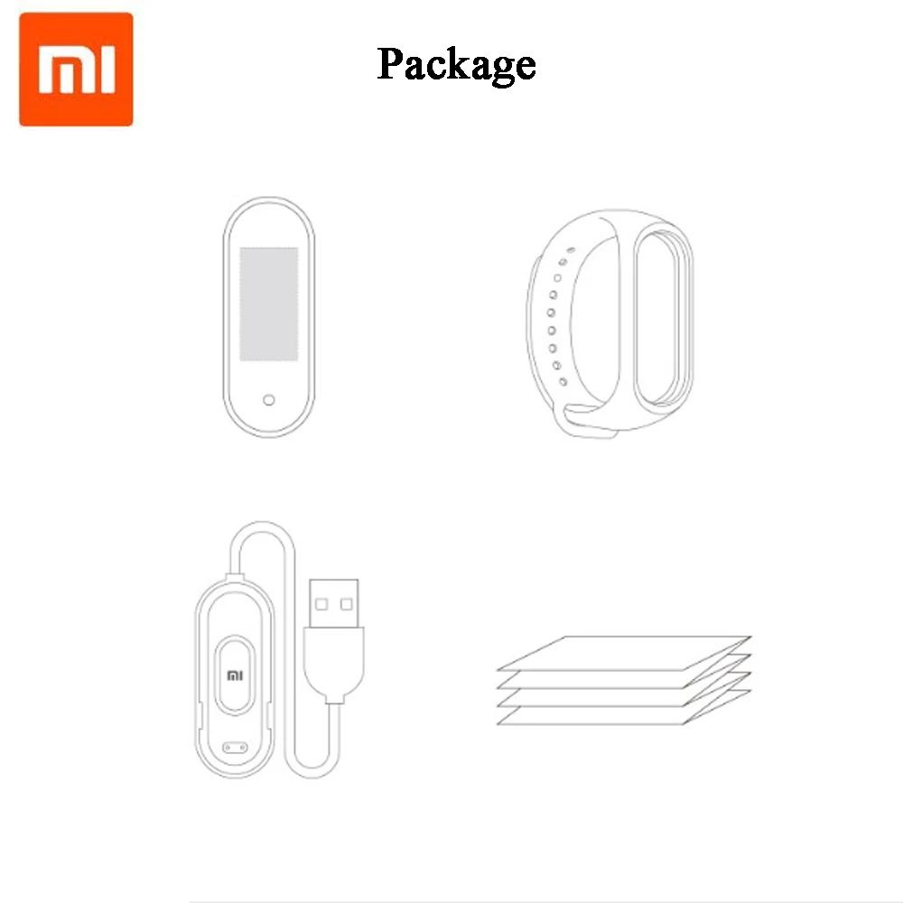 Оригинальный Смарт трекер Xiaomi Mi Band 4 с мгновенным сообщением 5ATM