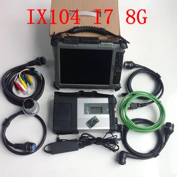 شراء أداة تشخيص MB Star C5 SD توصيل سيارة لاسلكية الماسح الضوئي SD C5 مع وعرة Xplore IX104 اللوحي (i7cpu و 8gb) مع برامج Ssd