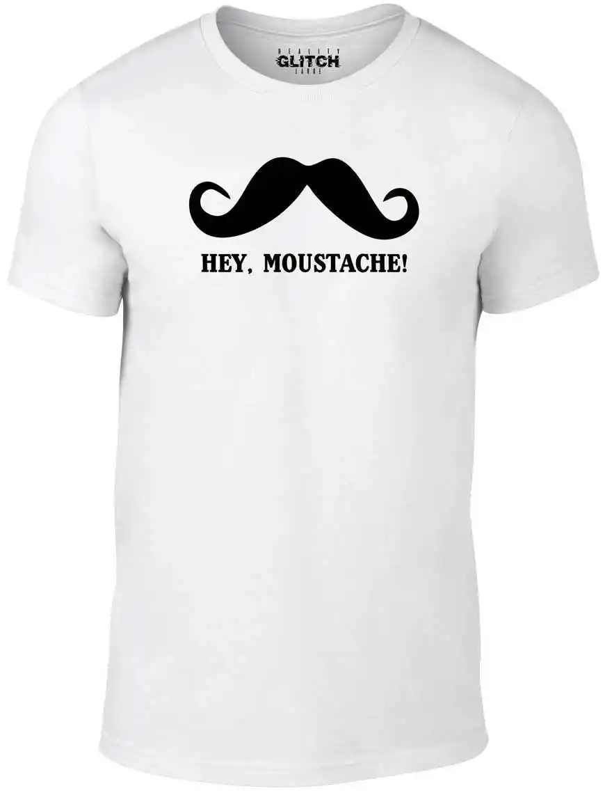 Hey Moustache Футболка забавная футболка непрактичные шутники q sal jo Ретро mur 2019 модная