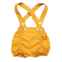 Одежда для маленьких девочек цельнокроеный комбинезон легкий костюм с рюшами для маленьких девочек и мальчиков