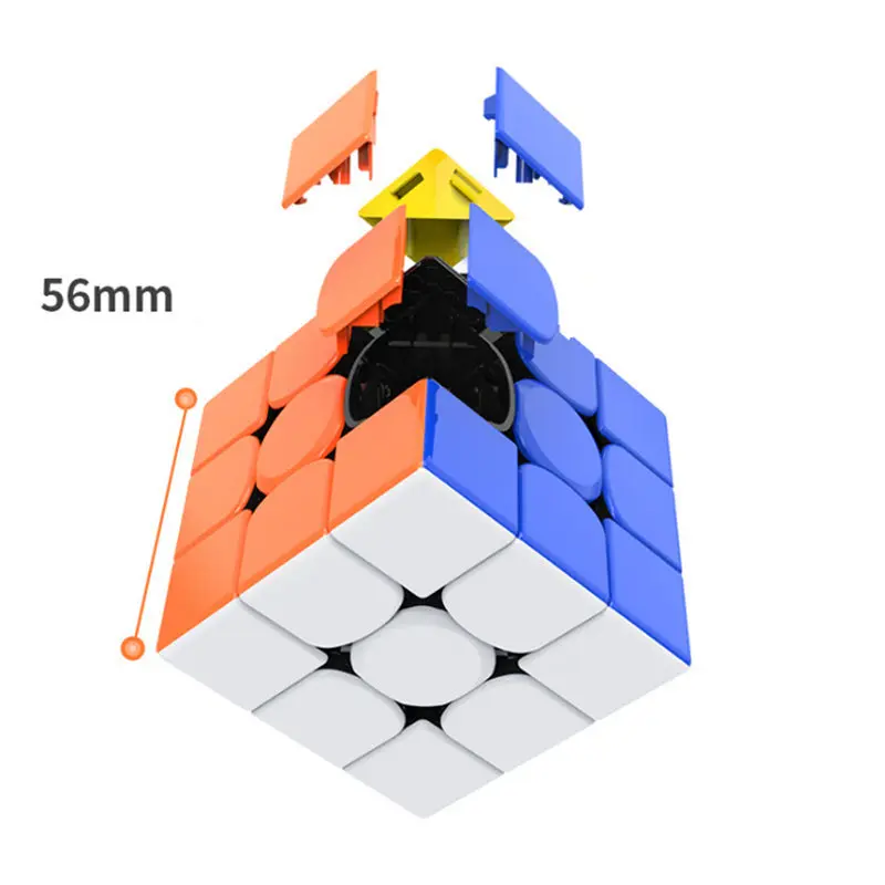 GAN356 R 3x3x3 Magic скорость кубик без наклеек Professional Ган 356R головоломки часы-кольцо с крышкой игрушечные лошадки для детей Ган 356 R кубик рубика