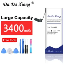 Da Xiong 3400mAh аккумулятор для iphone 6 для iphone 6 для iphone 6G Батарея