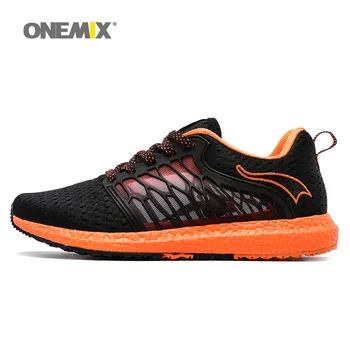 

ONEMIX Men Shoes Summer Casual 2019 Lightweight Breathable Walking Jogging Shoes Black Men Training Sport Gym Sneakers