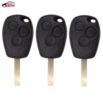 

KEYECU 3 Pcs/lot New Replacement Remote Car Key Fob 433MHz PCF7946 Chip 3 Button for Renault Kangoo Master