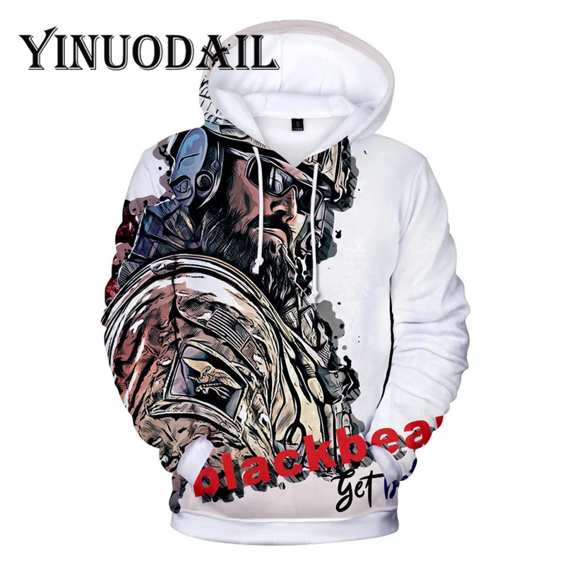 Fans Wear Blackbear Rainbow Six 3D Printed  Hoodies for Women & Men Clothes 2018 Sweat Homme Long Sleeve Game Cosplay