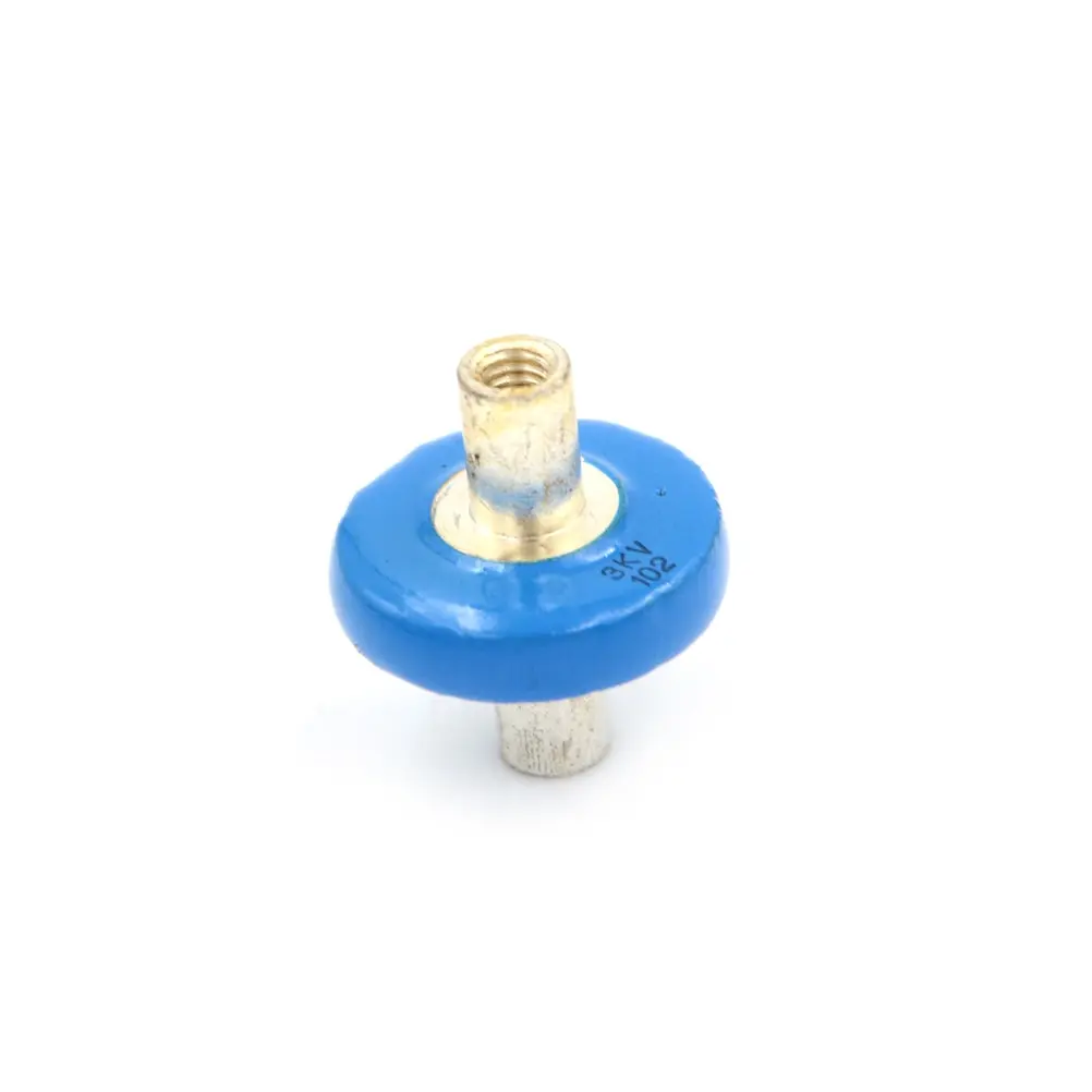 

High Quality 1Pc 20*25mm High Voltage Ceramic Doorknob Capacitor Blue 102 3KV 1nf 1000pf 4mm Thread