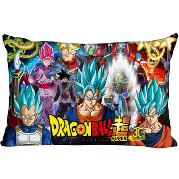 HOT SALE Dragon Ball Pillow Cover Bedroom Home Office Decorative Pillowcase Rectangle Zipper Pillow cases Satin Fabric No Fade