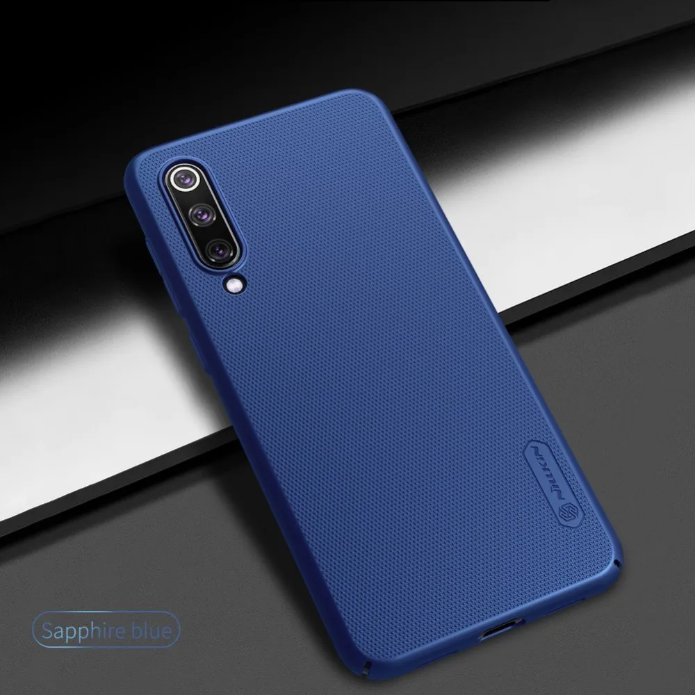 NILLKIN супер матовый защитный чехол для Xiaomi Mi 9 SE чехол матовый твердый пластиковый чехол на заднюю панель для Xiaomi Mi 9 SE чехол - Цвет: BS Blue