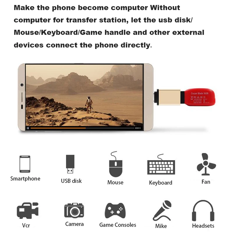 USB Type c OTG адаптер 3 1 для Xiaomi MI4C Huawei P9 Honor 8 Nexus 5x кабель зарядки и передачи данных Тип