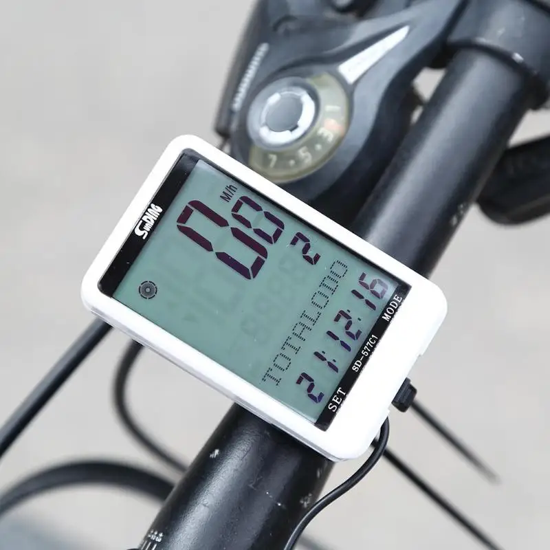 

SUNDING SD-577C1 Wireless Bicycle Computer Backlit Bike Cycling Speedometer Odometer Large Screen LCD Backlight Bicycle Tools