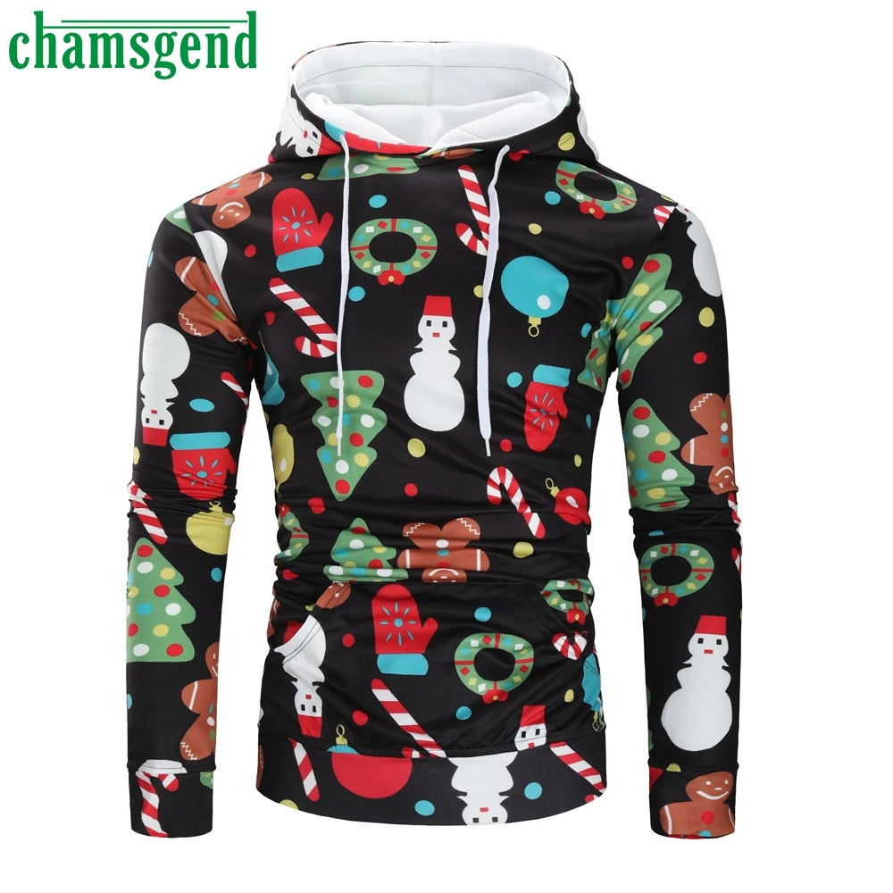 

Chamsgend Men's Winter Hooded Sweatshirt 2019 new Fashion Christmas 3D Printed Tops men Casual Long Sleeve Pullover Blouse #40*