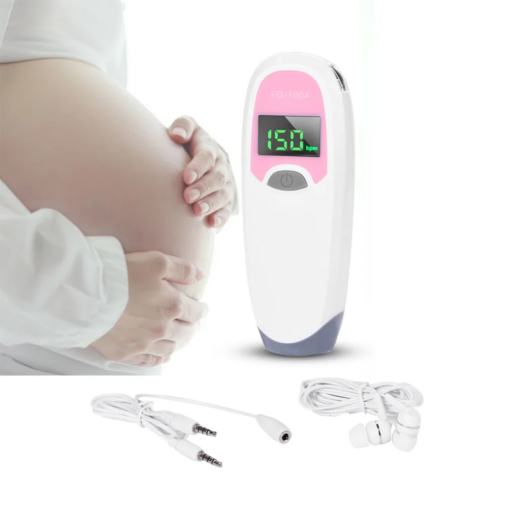 

Pregnancy Women Mini Phone-shaped Baby Heart Rate Heartbeat Monitor Sound Recorder for Pregant Woman