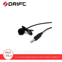 Оригинальный DRIFT 3,5 мм наружный микрофон для Призрак 4 К призрак X призрак S Action Sports Камера