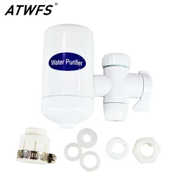 

ATWFS Tap Faucet Ceramic Water Filter Alkaline Water Household Water Purifier Carbon Filter Energy Drink