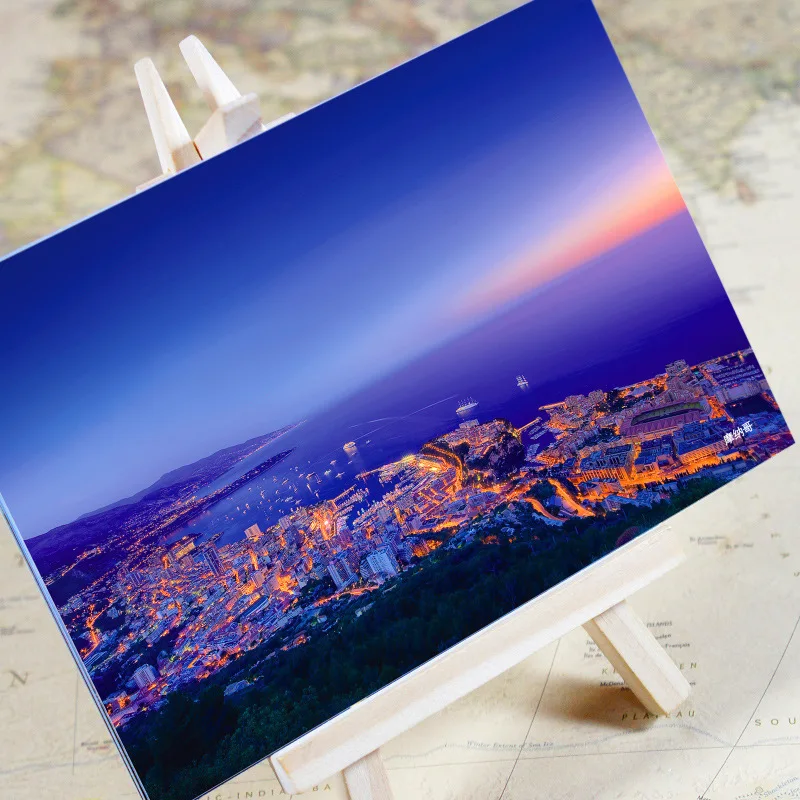 

6pcs/lot "Charming City Series - Monaco" Scenery Postcard /Greeting Card/Wish Card/Christmas gifts